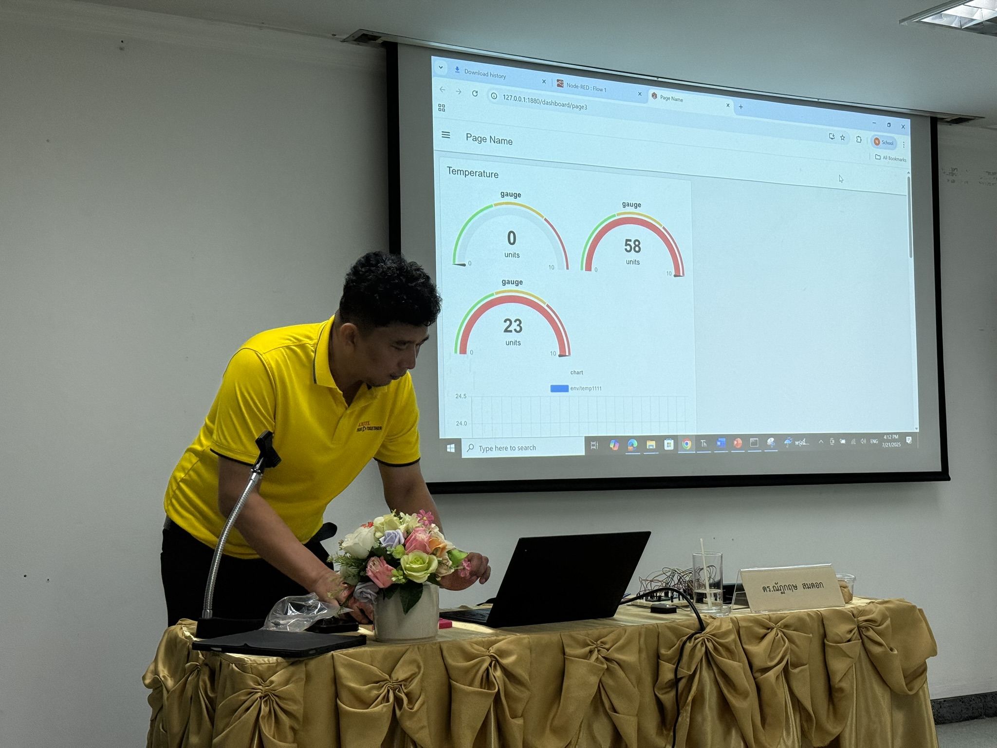 ในหัวข้อ “การประยุกต์ใช้ IoT สำหรับการวัดสภาวะแวดล้อม” ส่งเสริมผู้ประกอบการ SMEs